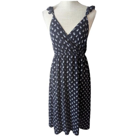 Kimchi Blue Navy Blue Floral Ruffle Strap Midi Dress - Picture 2 of 5